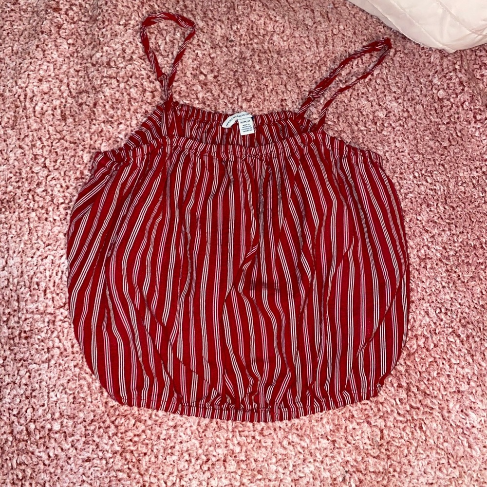 American Eagle striped crop top